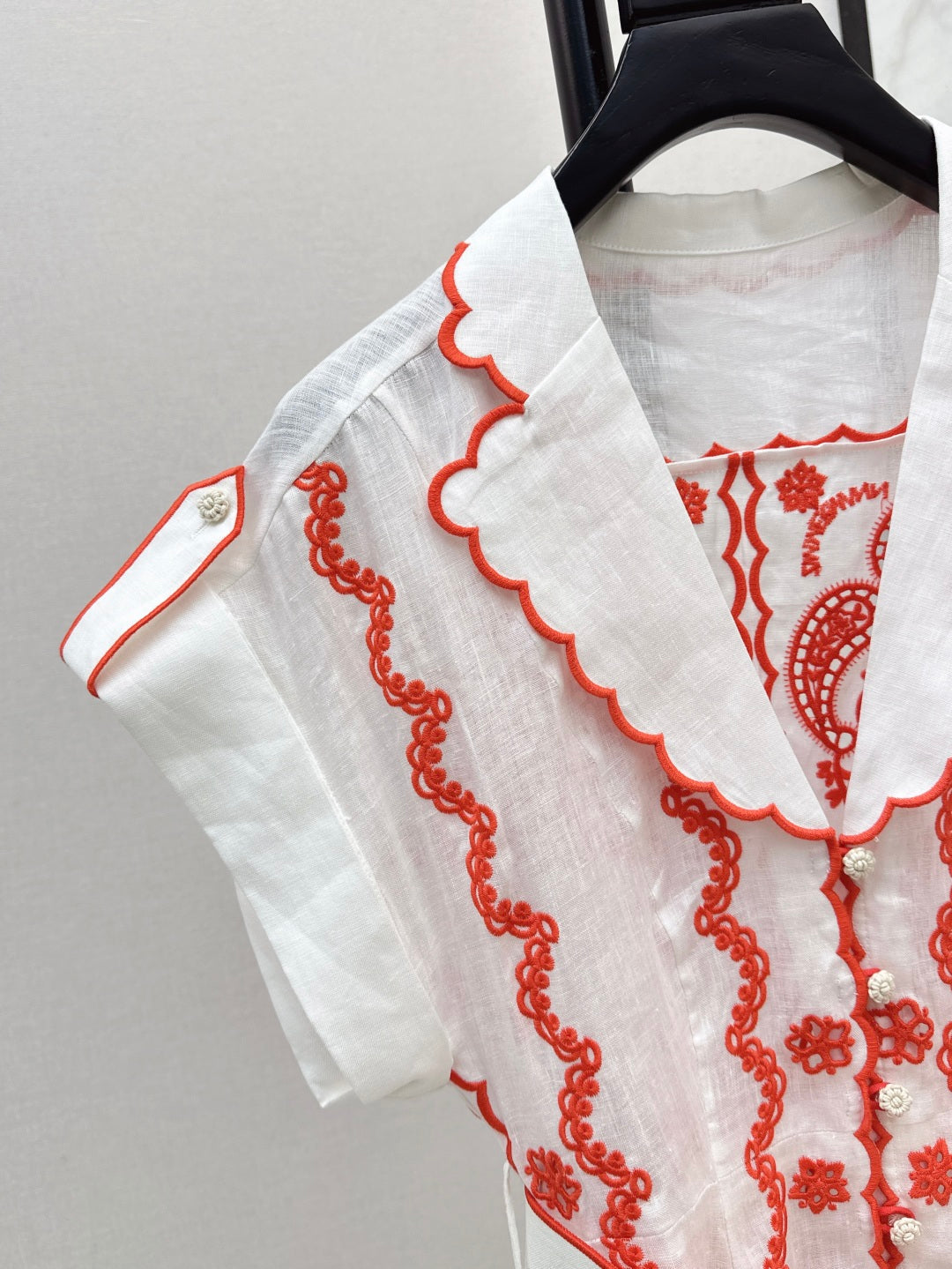 Zim* 25ss embroidered mini dress