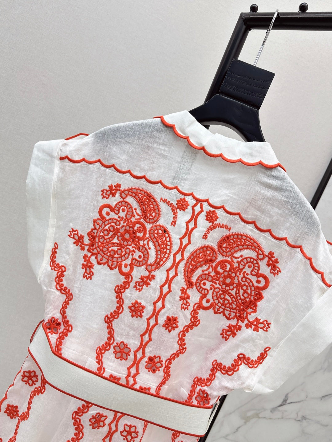 Zim* 25ss embroidered mini dress