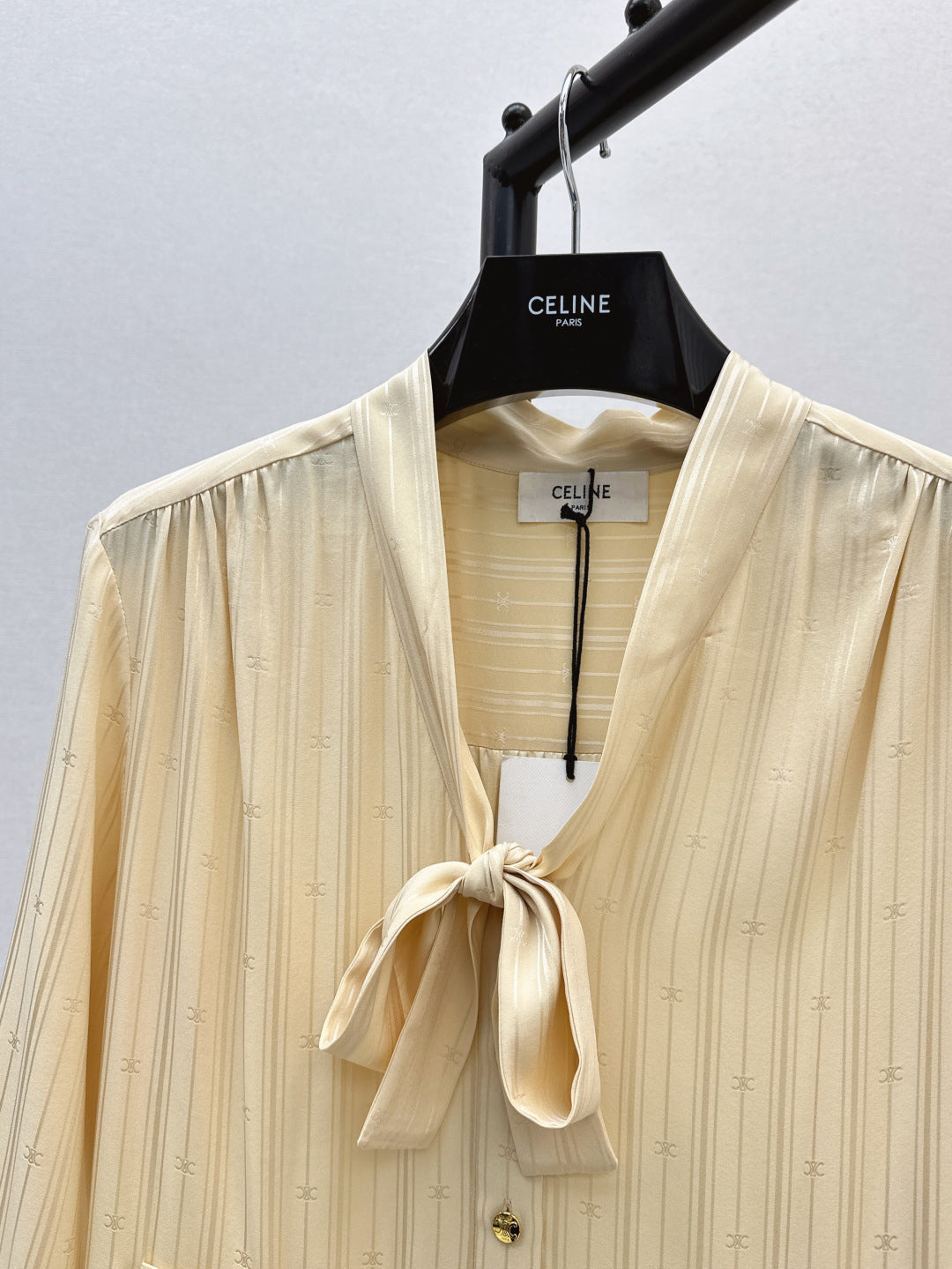 Cel* 25ss long silk dress