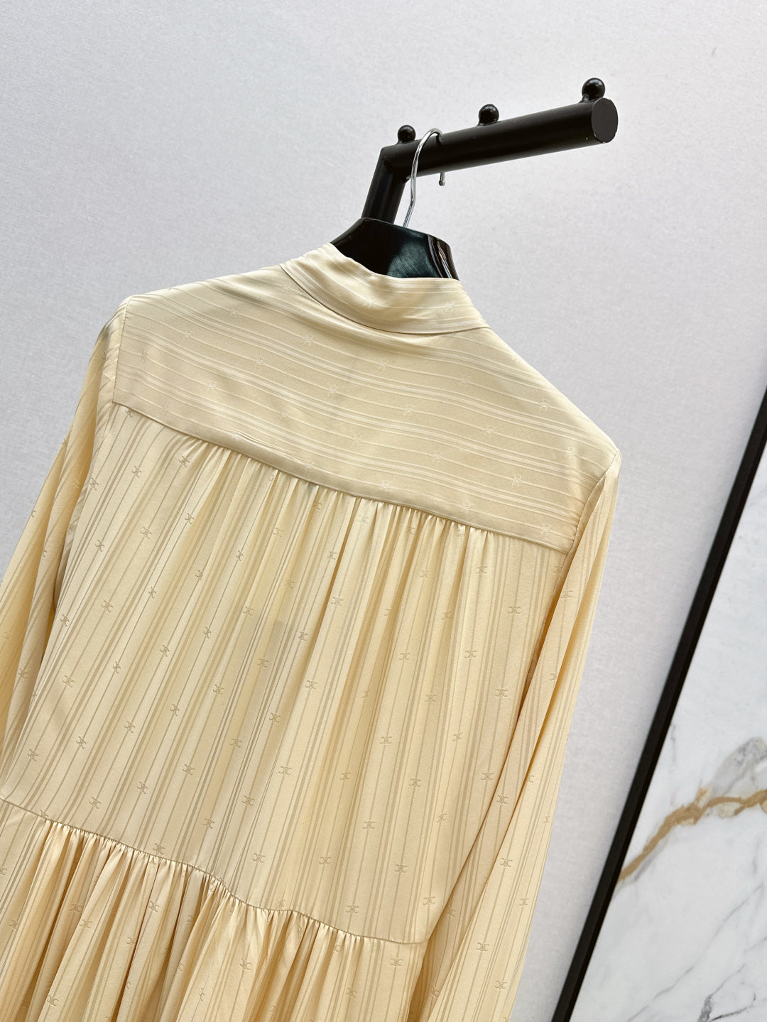 Cel* 25ss long silk dress