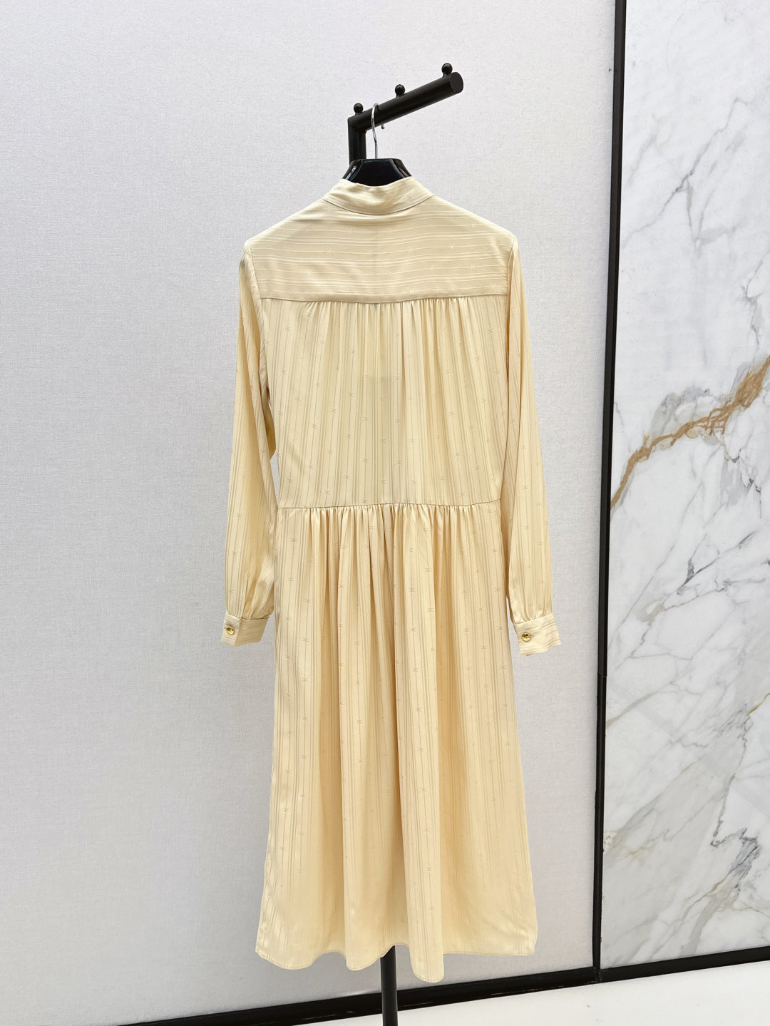 Cel* 25ss long silk dress