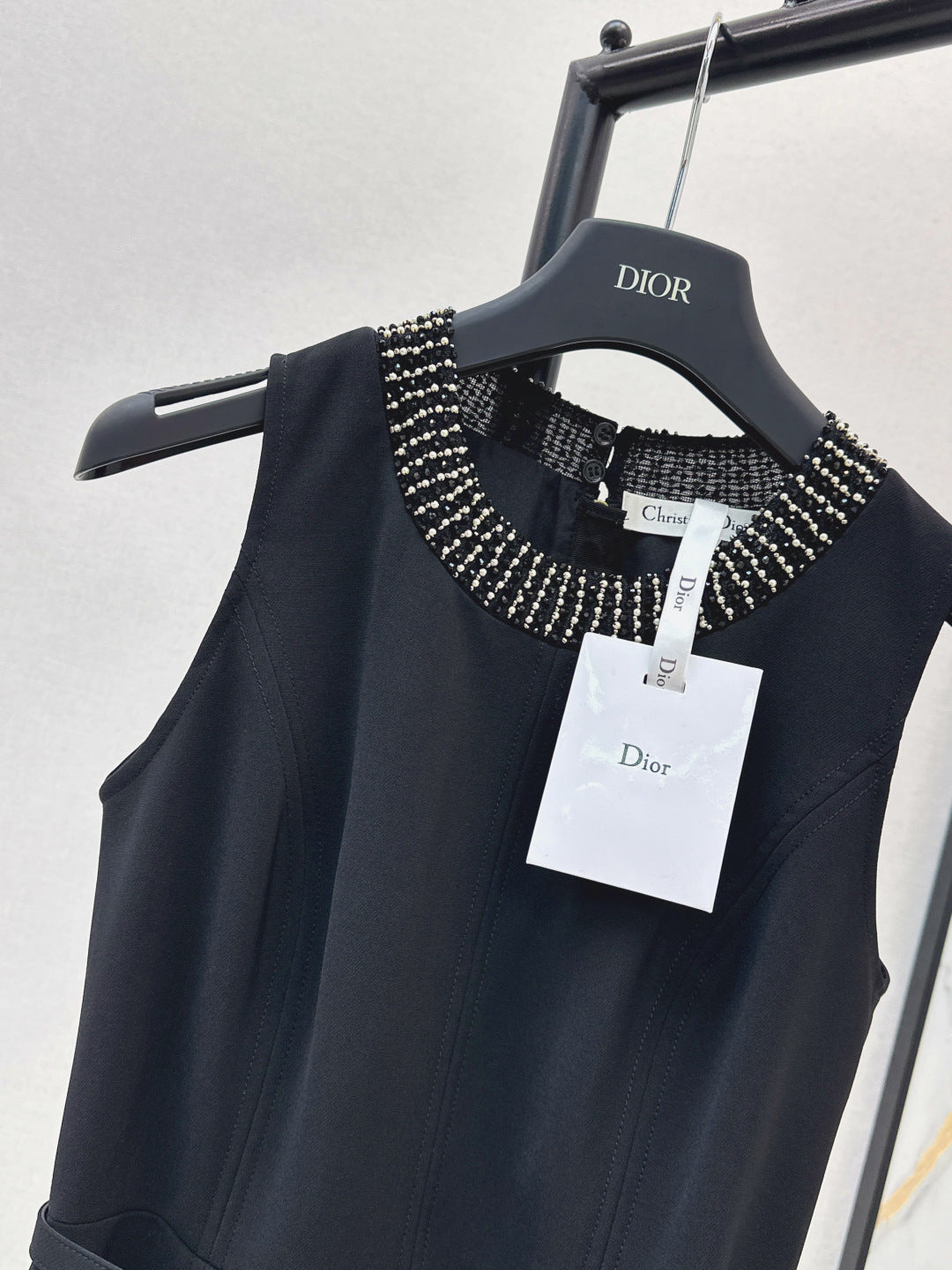 D*r 25ss pearls embroidered belted tunic dress