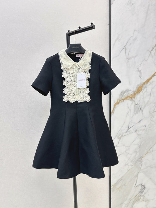 Valen* 25ss lace collar flared dress