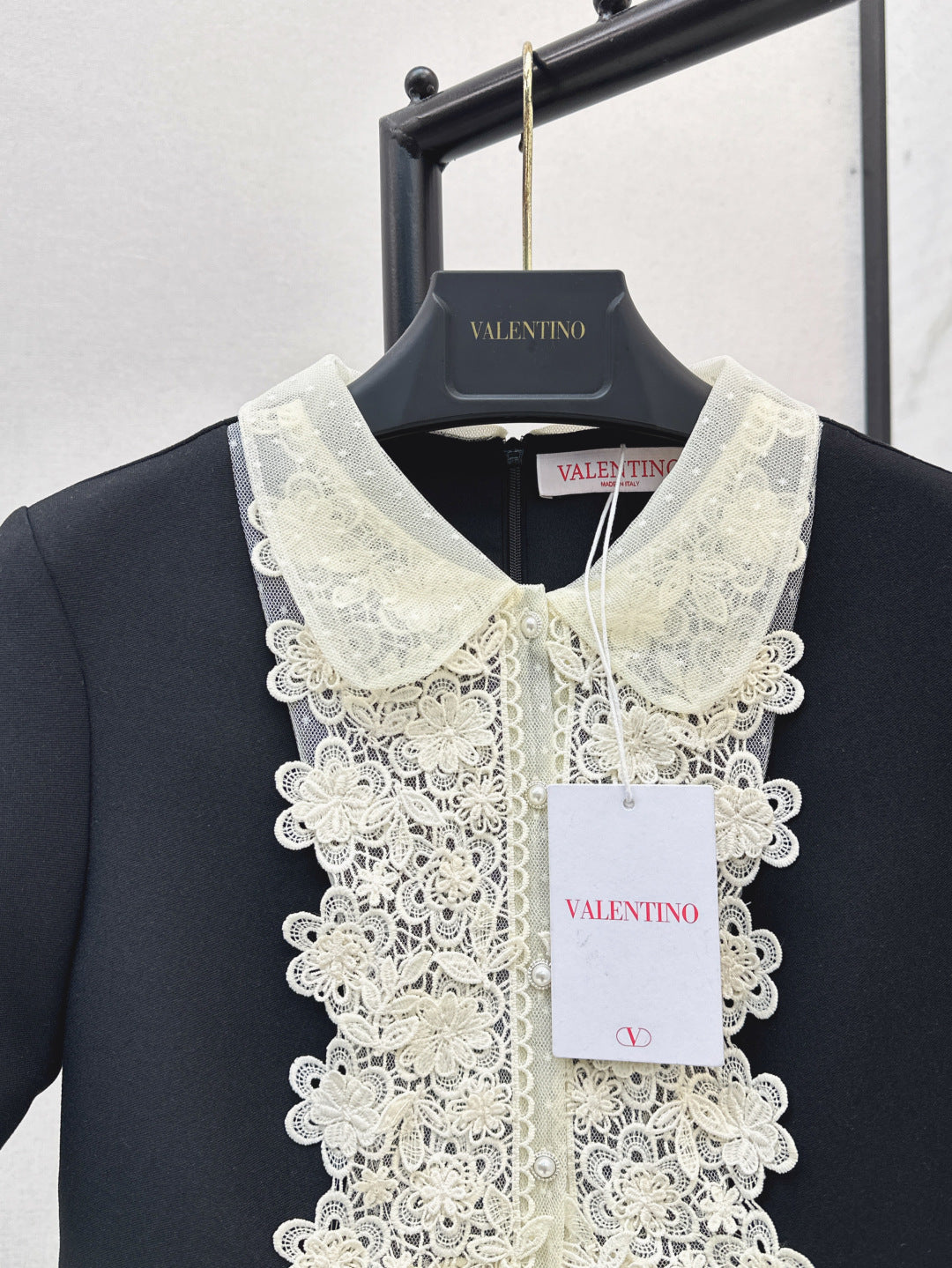 Valen* 25ss lace collar flared dress