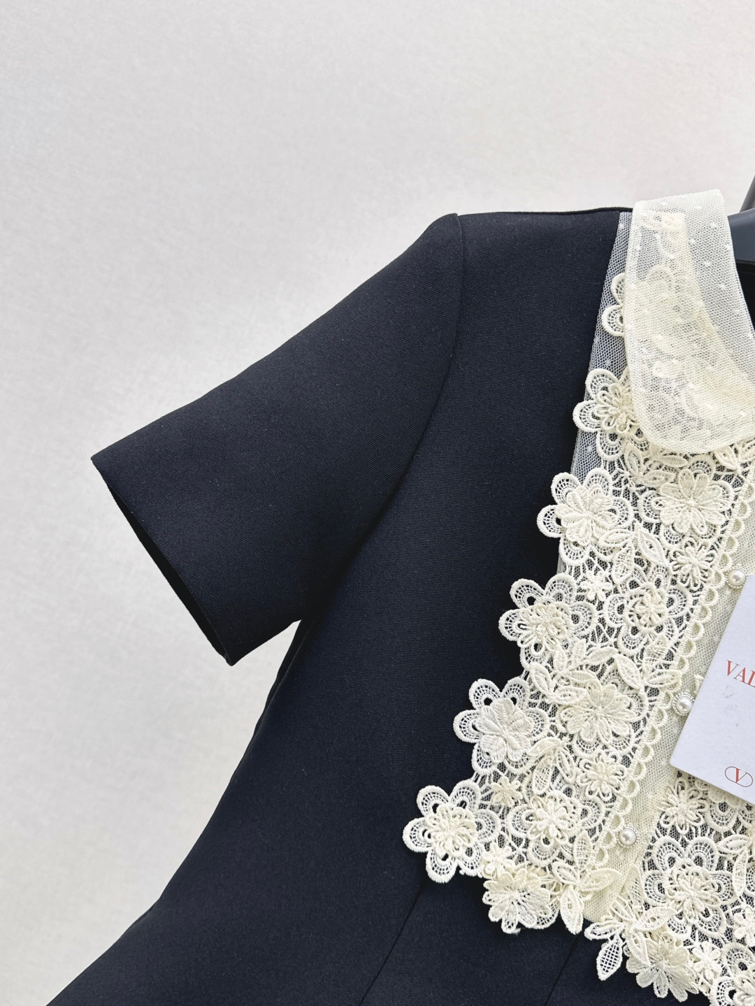 Valen* 25ss lace collar flared dress