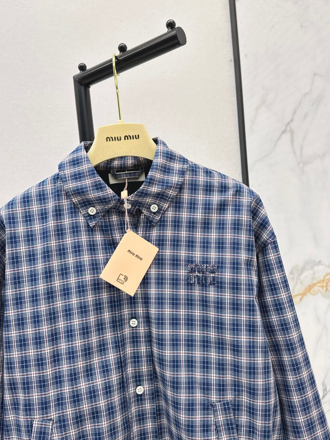 M*u 25ss checked shirt