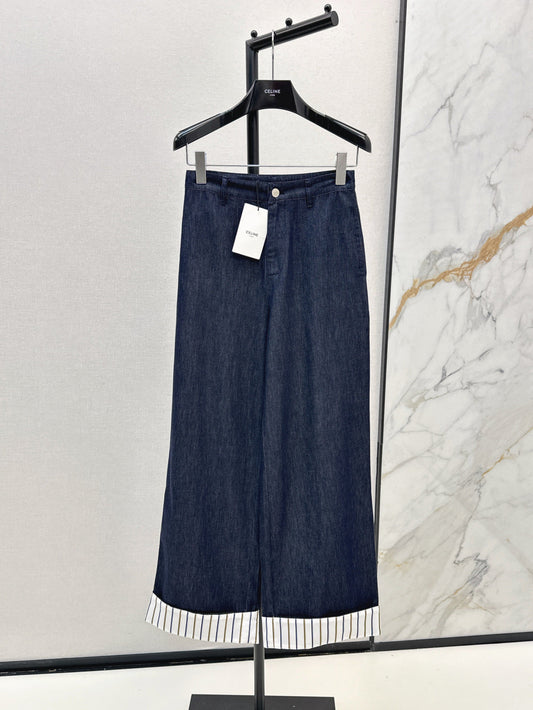 Cel* 25ss Rolled-up straight jeans