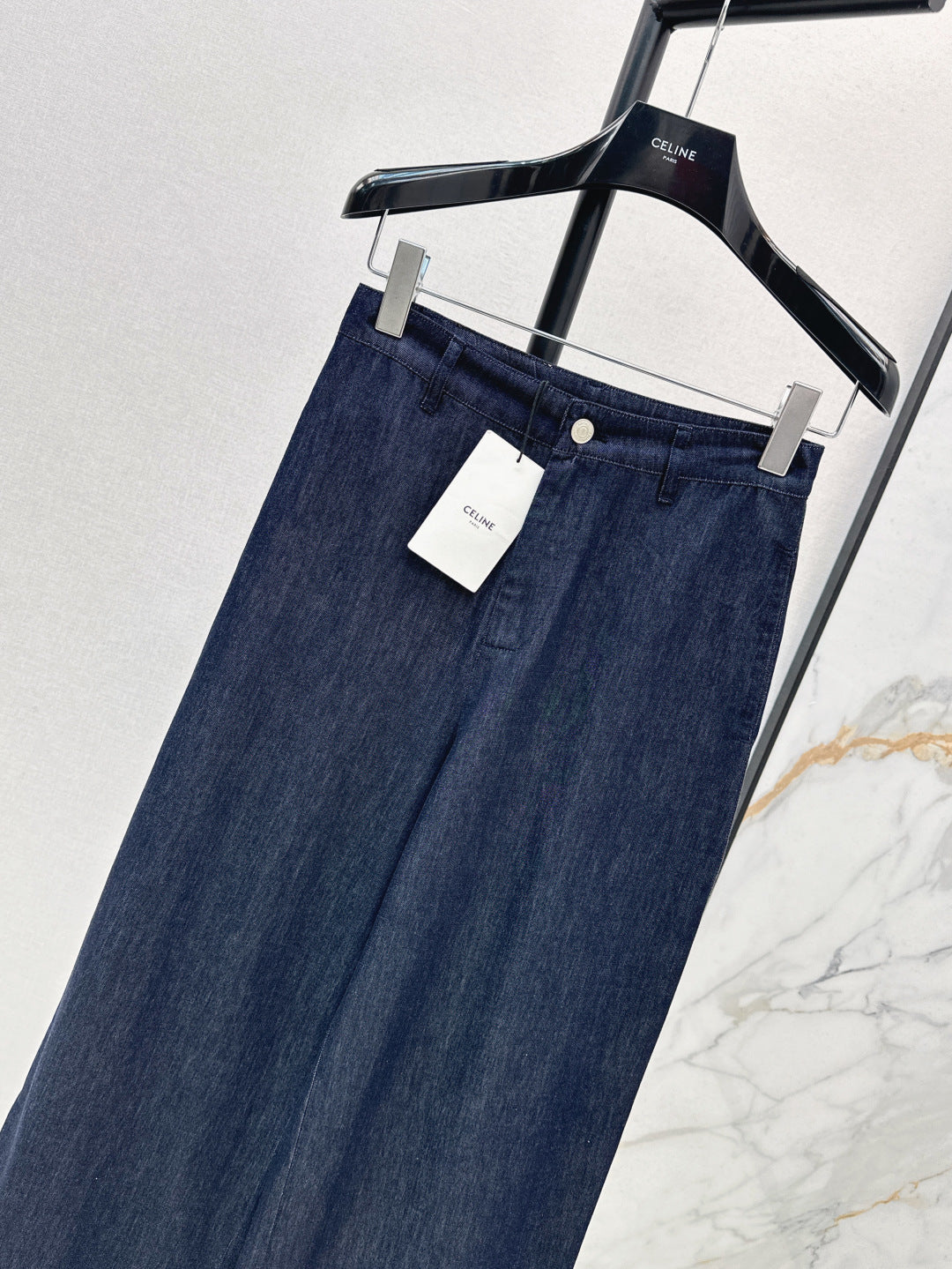 Cel* 25ss Rolled-up straight jeans