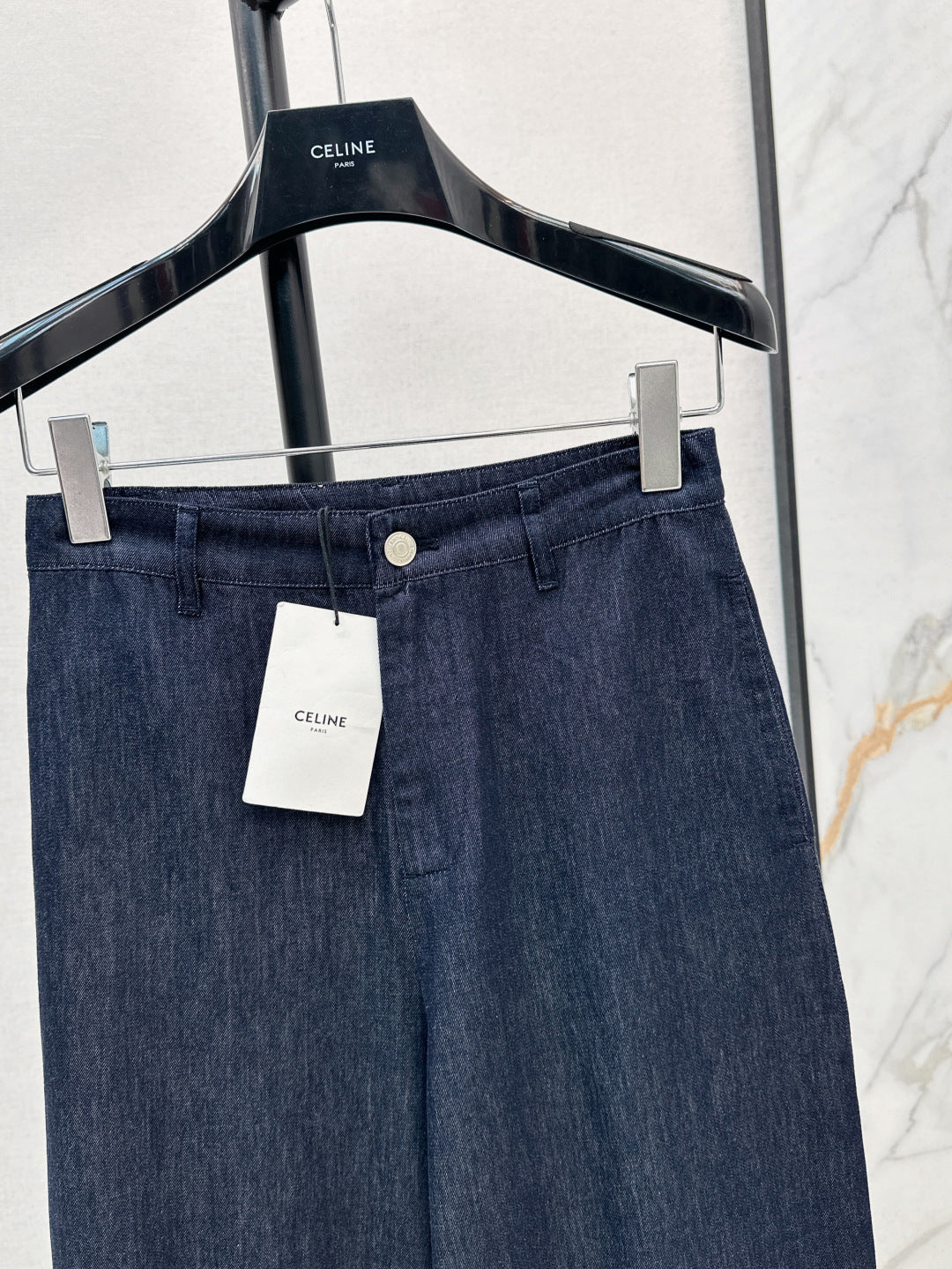 Cel* 25ss Rolled-up straight jeans