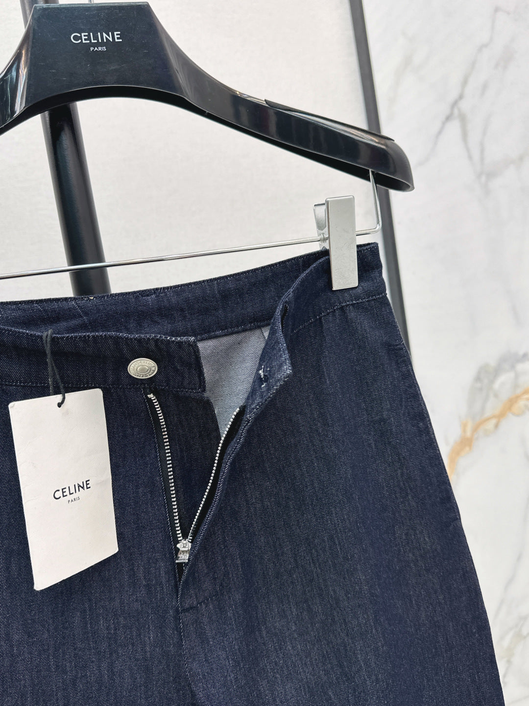 Cel* 25ss Rolled-up straight jeans