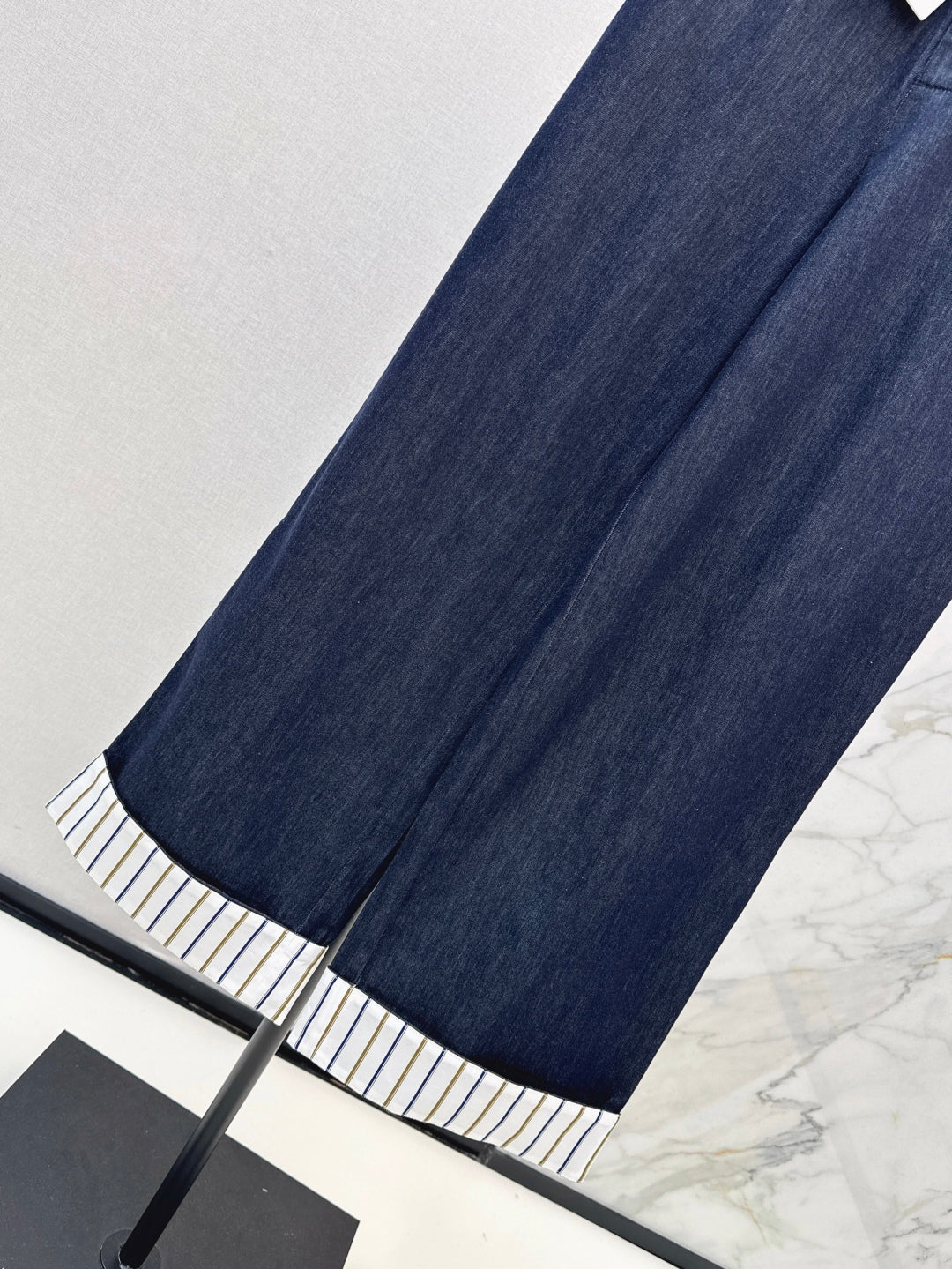 Cel* 25ss Rolled-up straight jeans