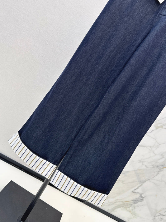 Cel* 25ss Rolled-up straight jeans