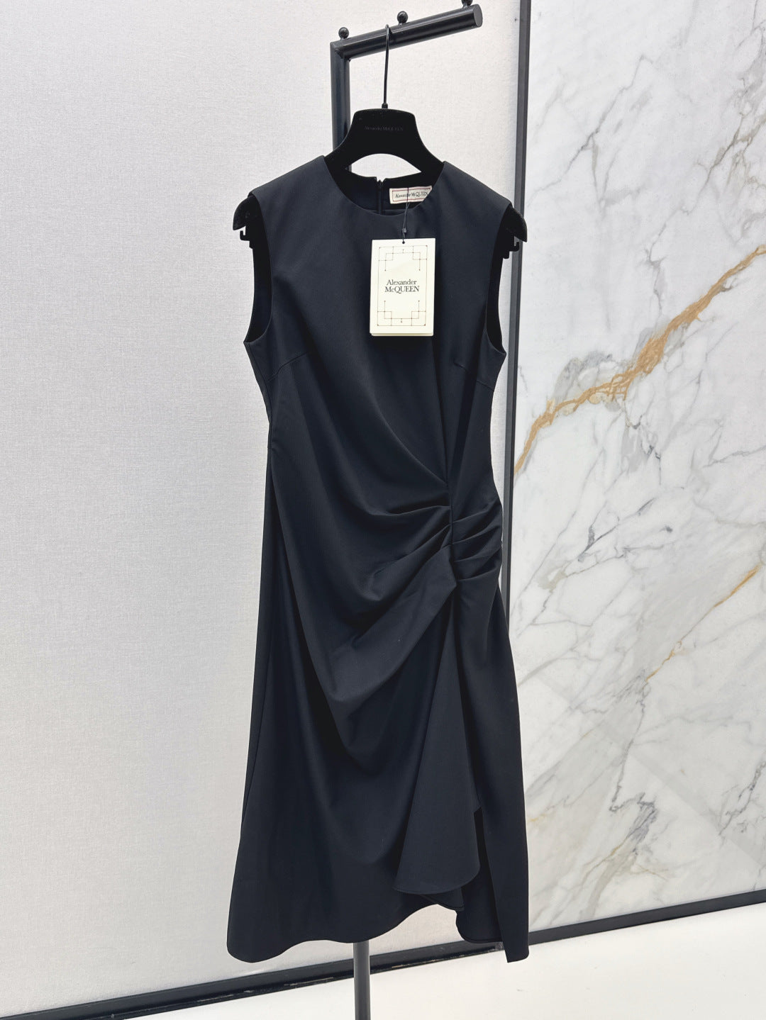 McQ* 25ss Asymmetric draped dress