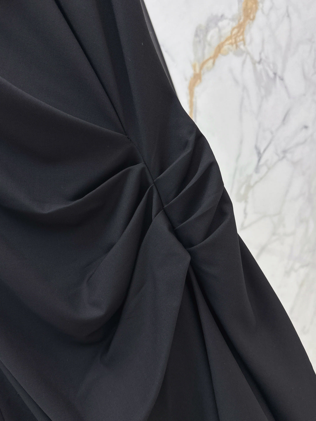 McQ* 25ss Asymmetric draped dress