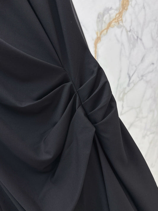 McQ* 25ss Asymmetric draped dress