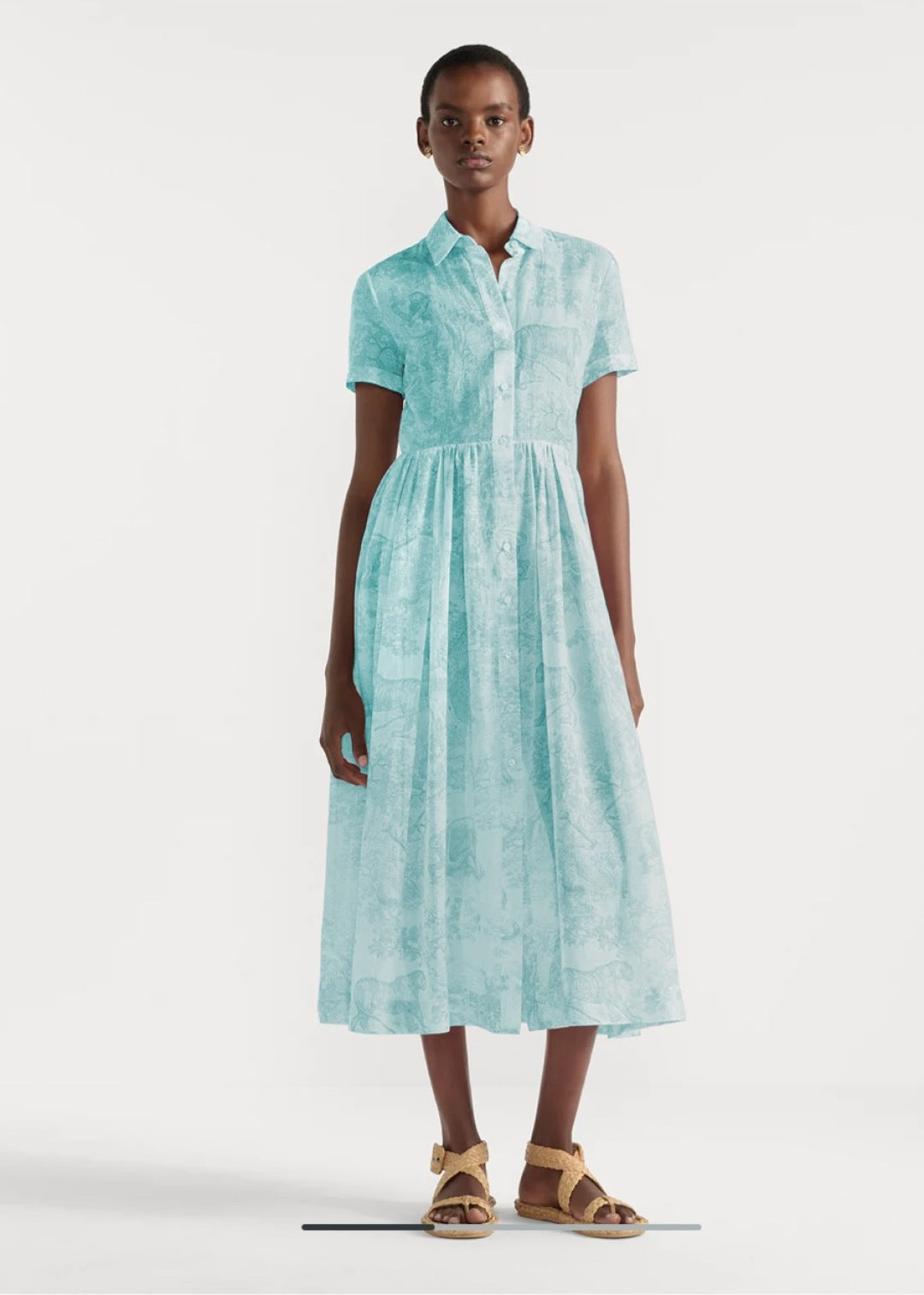 D*r 25ss mid-length shirtdress