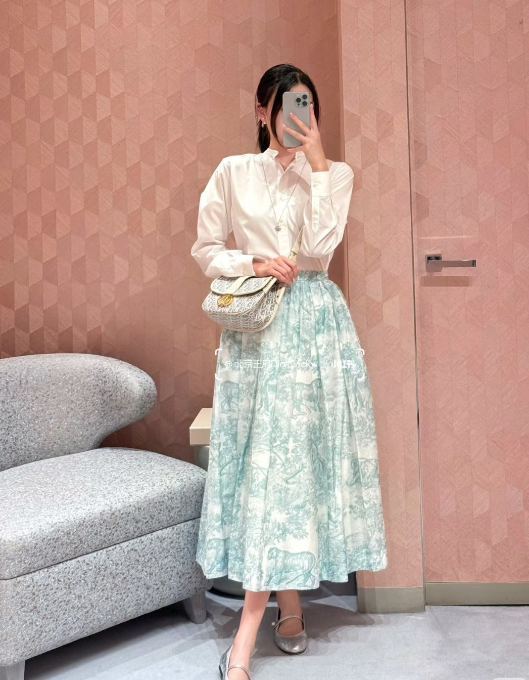 D*r 25ss mid-length flared skirt