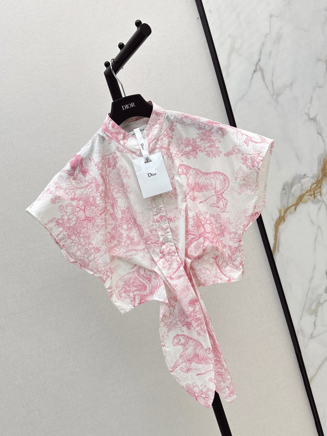 D*r 25ss tied cropped blouse