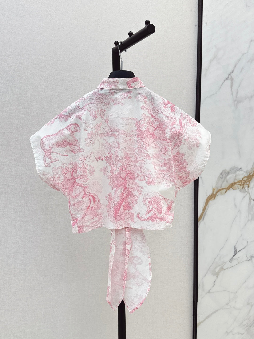 D*r 25ss tied cropped blouse