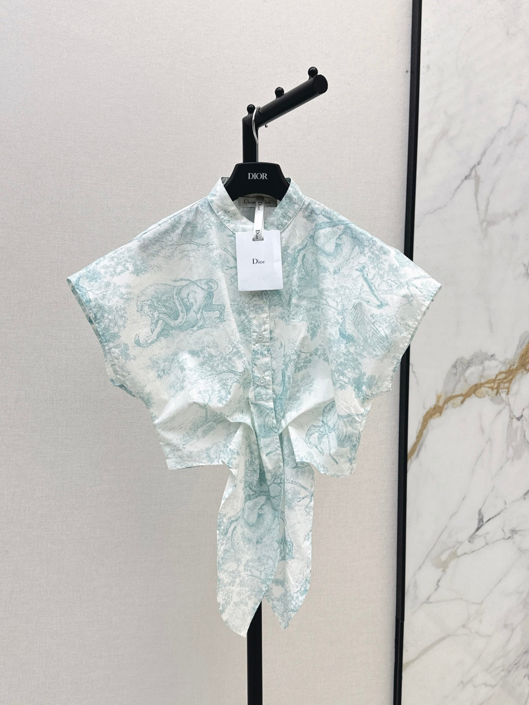 D*r 25ss tied cropped blouse