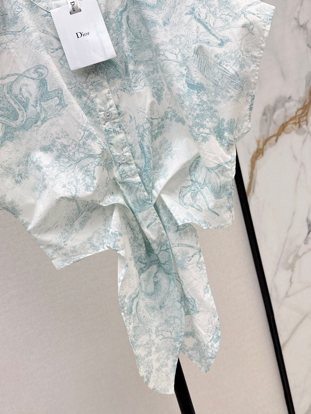 D*r 25ss tied cropped blouse