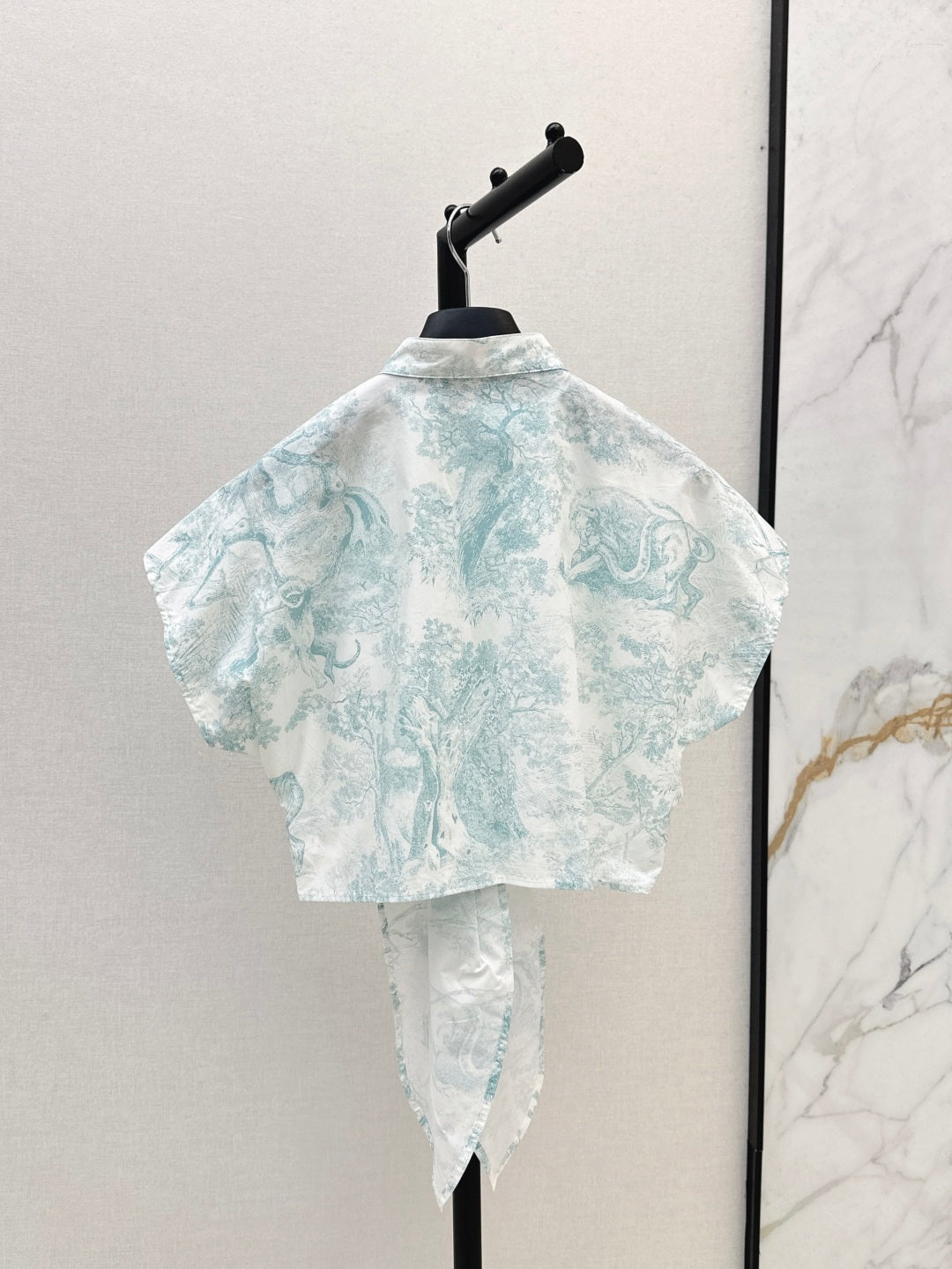 D*r 25ss tied cropped blouse