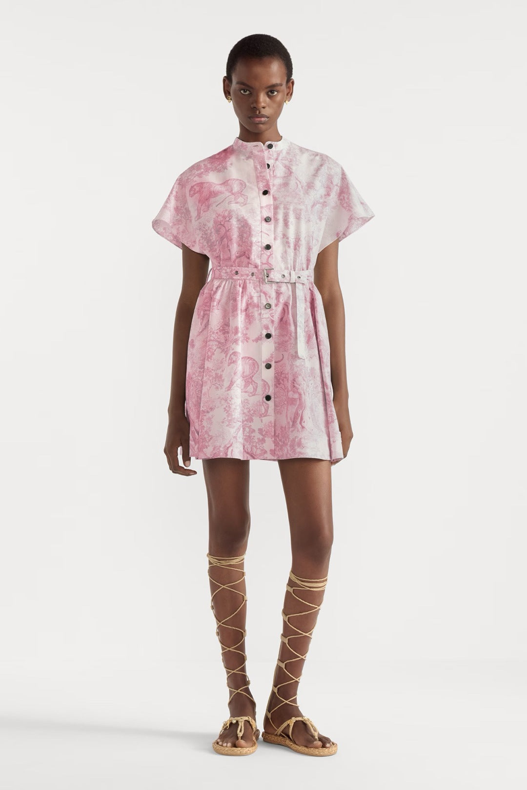D*r 25ss belted short shirtdress