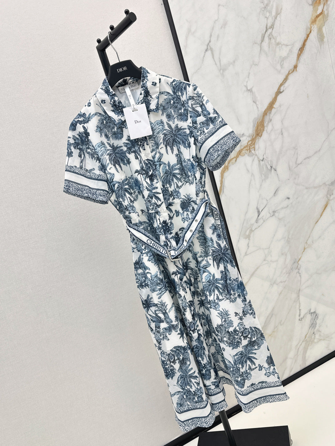 D*r 25ss mid-length bleted shirtdress