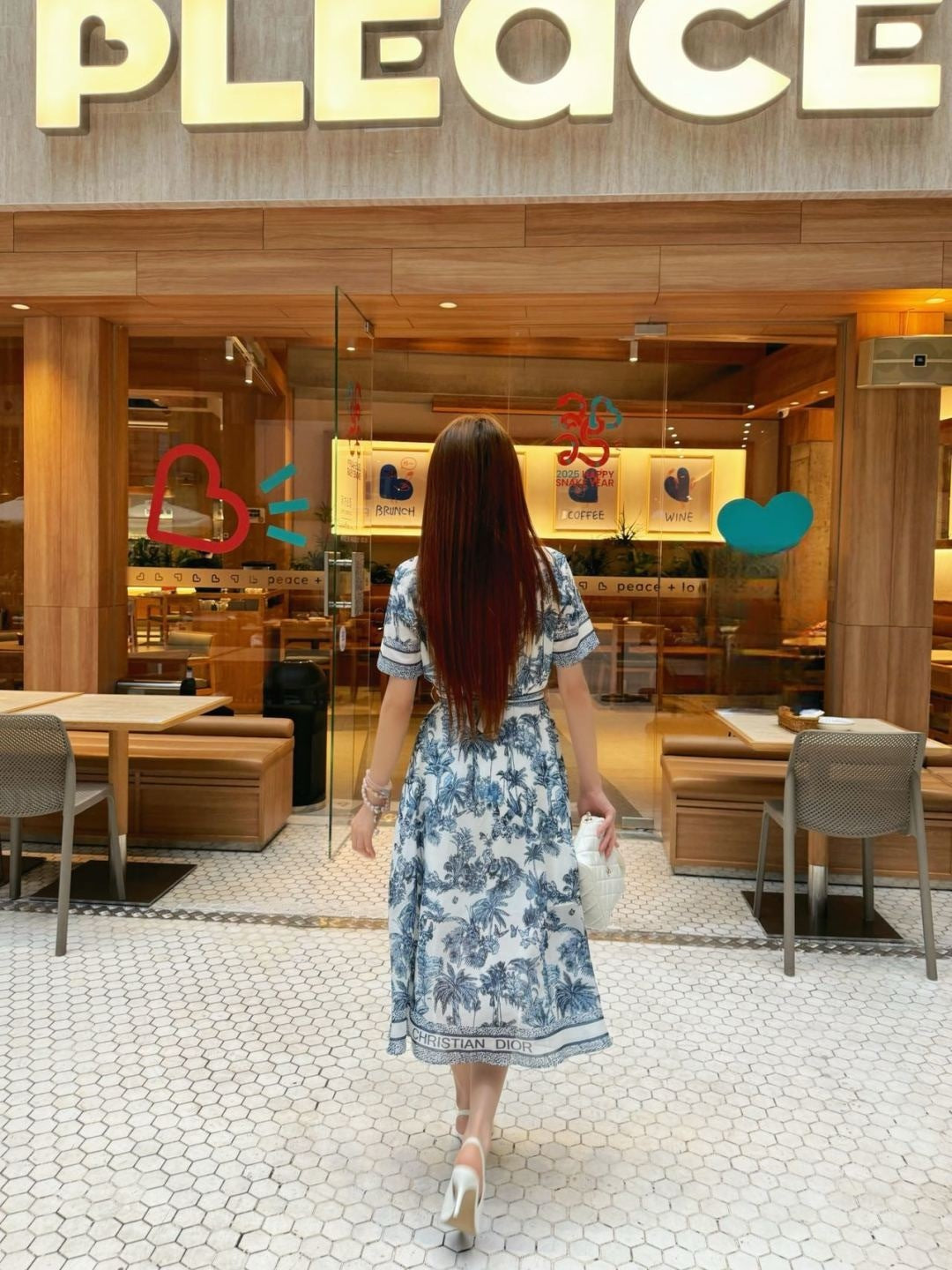 D*r 25ss mid-length bleted shirtdress