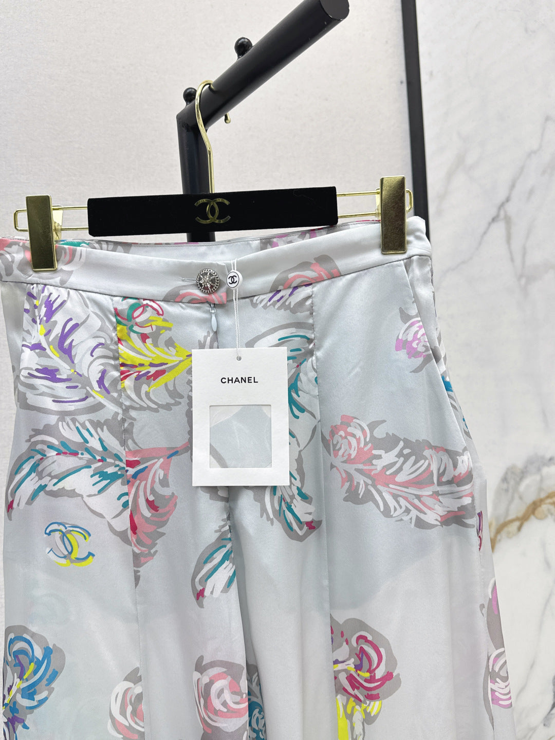 C*nel 25ss printed silk pants