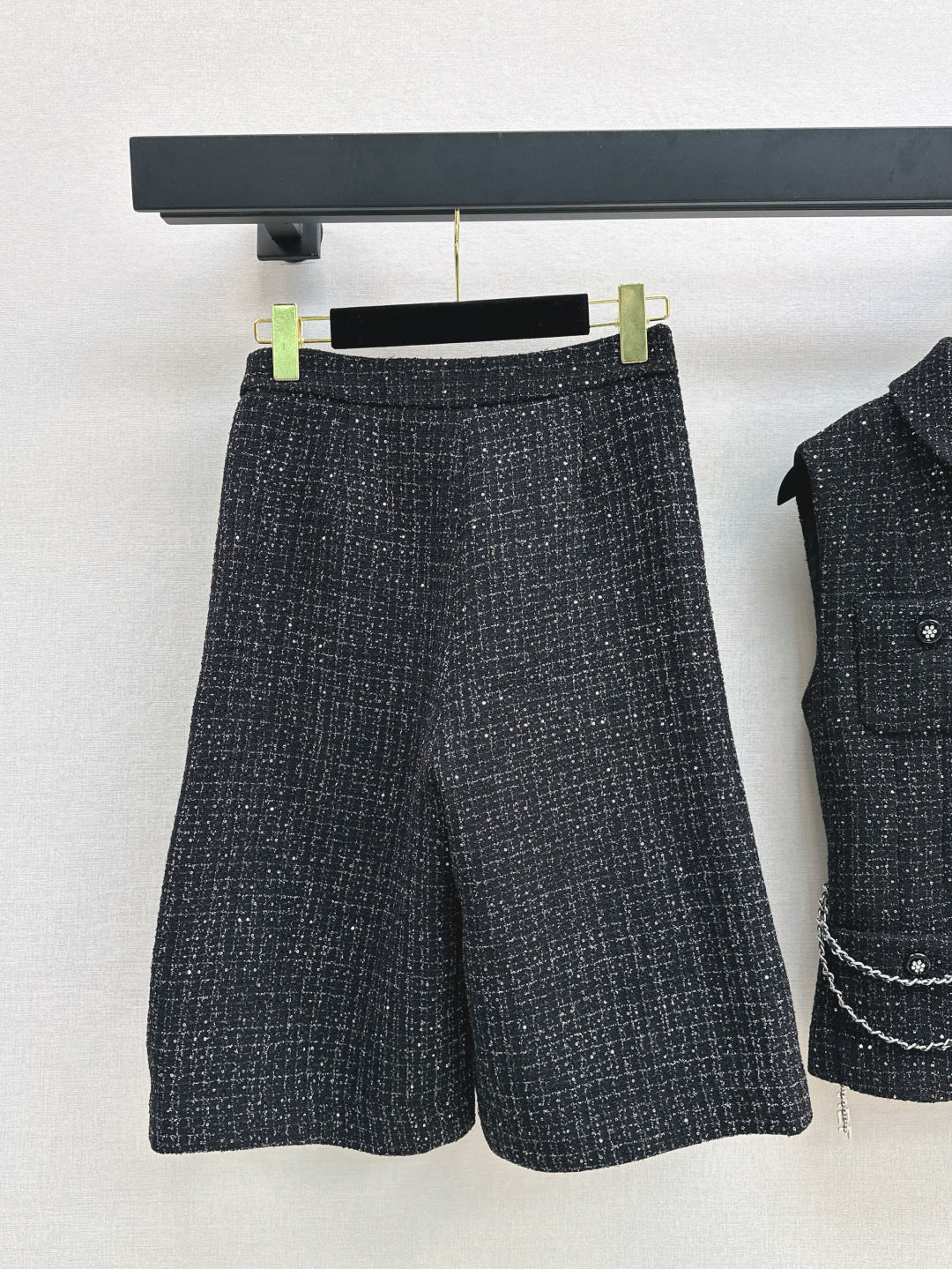 C*nel 25ss glittered tweed suit