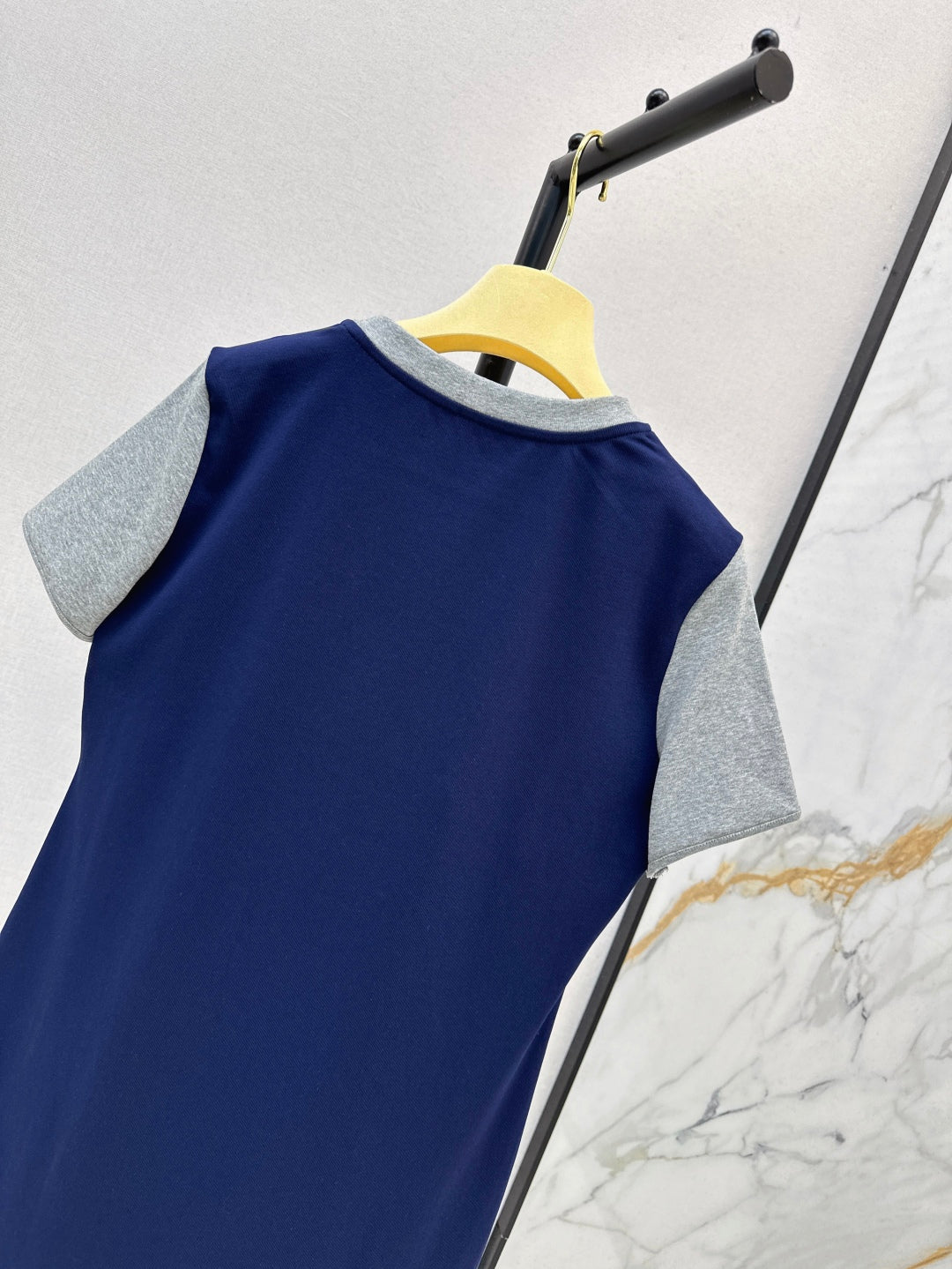 M*u 25ss fake two-pieces set tee dress