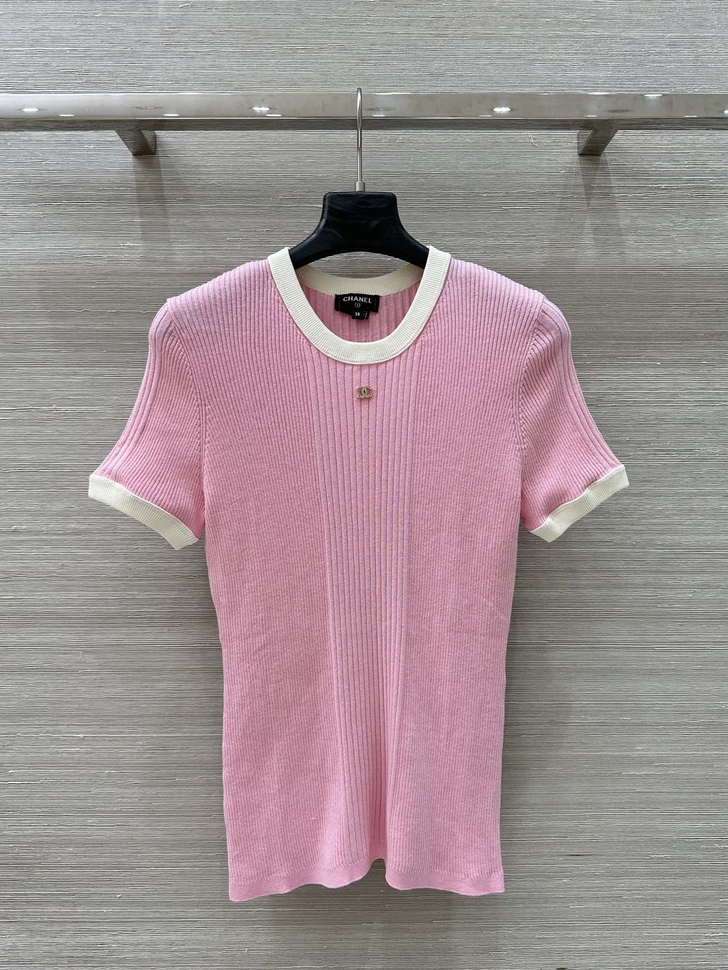 C*nel 25ss knitted short-sleeve top