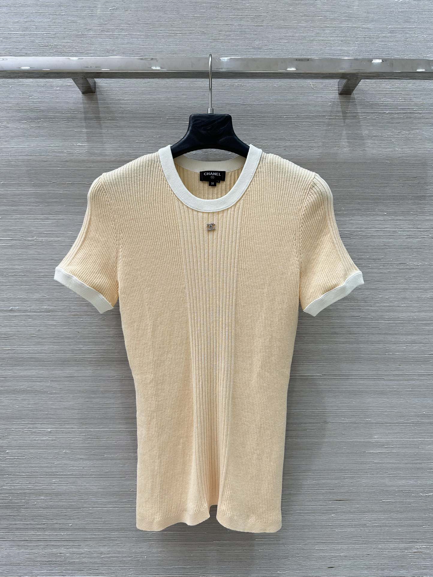 C*nel 25ss knitted short-sleeve top