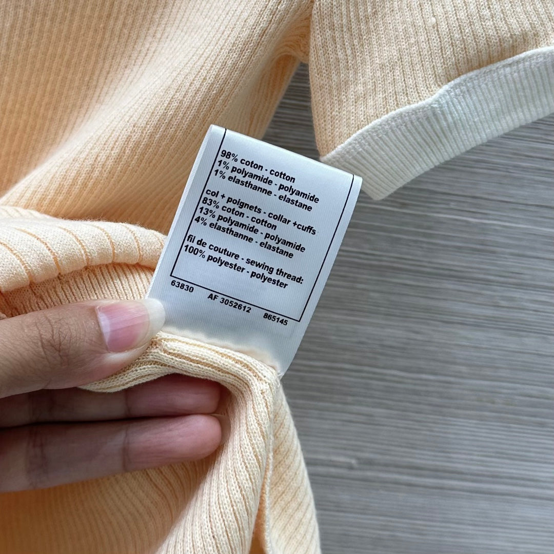 C*nel 25ss knitted short-sleeve top