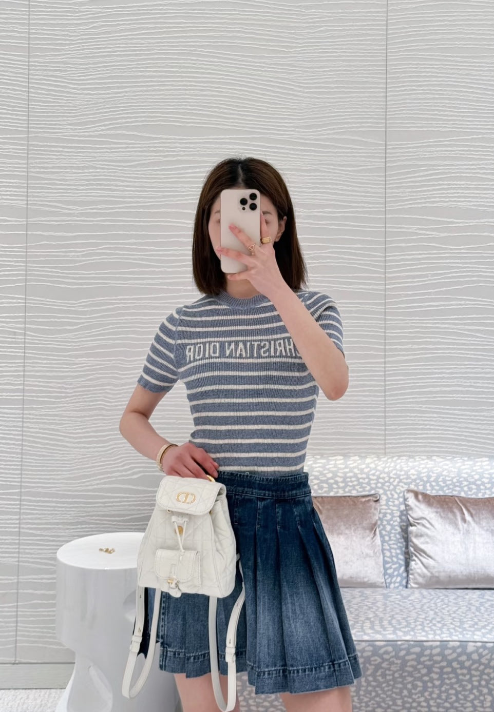 D*r 25ss Cropped Short-Sleeved Sweater