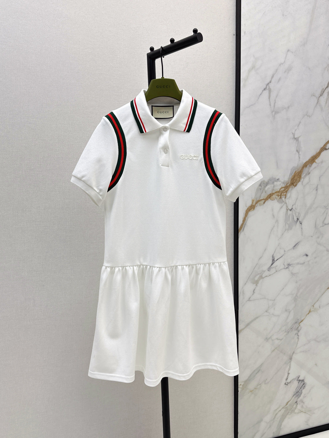 Gu* 25ss polo dress with web