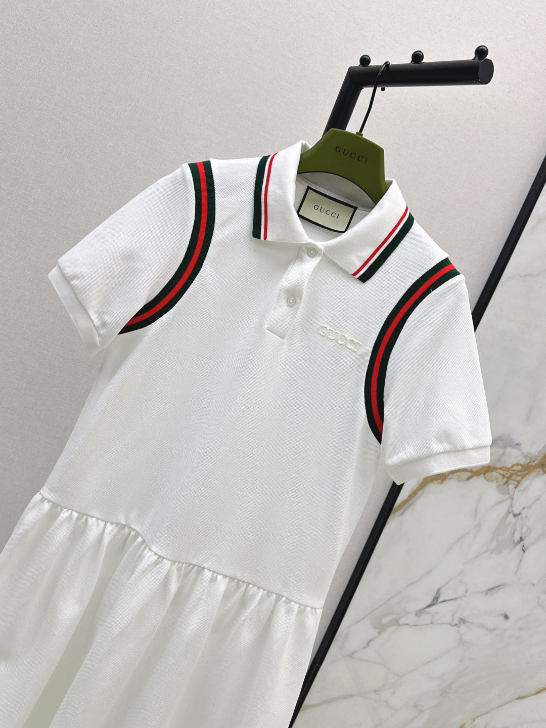 Gu* 25ss polo dress with web