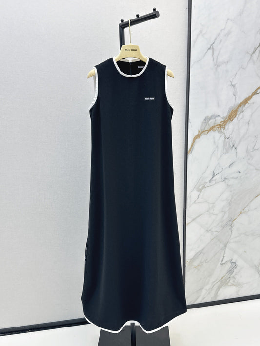 M*u 25ss color-blocked trim dress