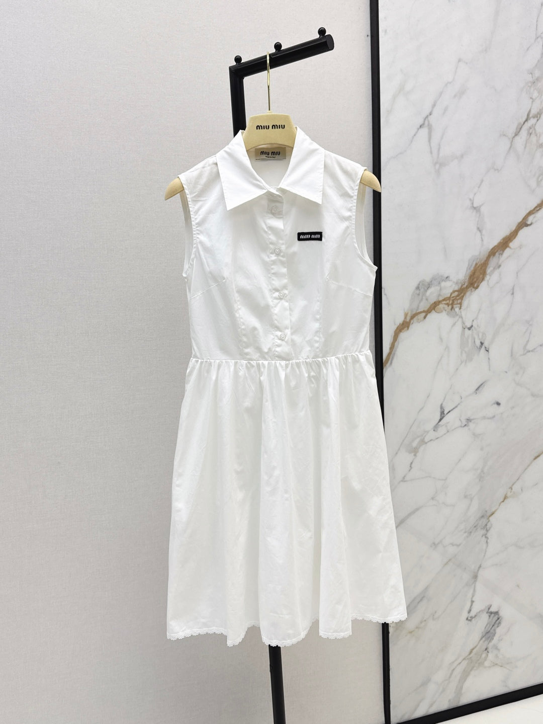 M*u 25ss pleated vest dress