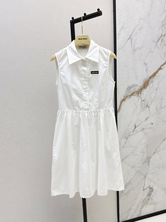 M*u 25ss pleated vest dress