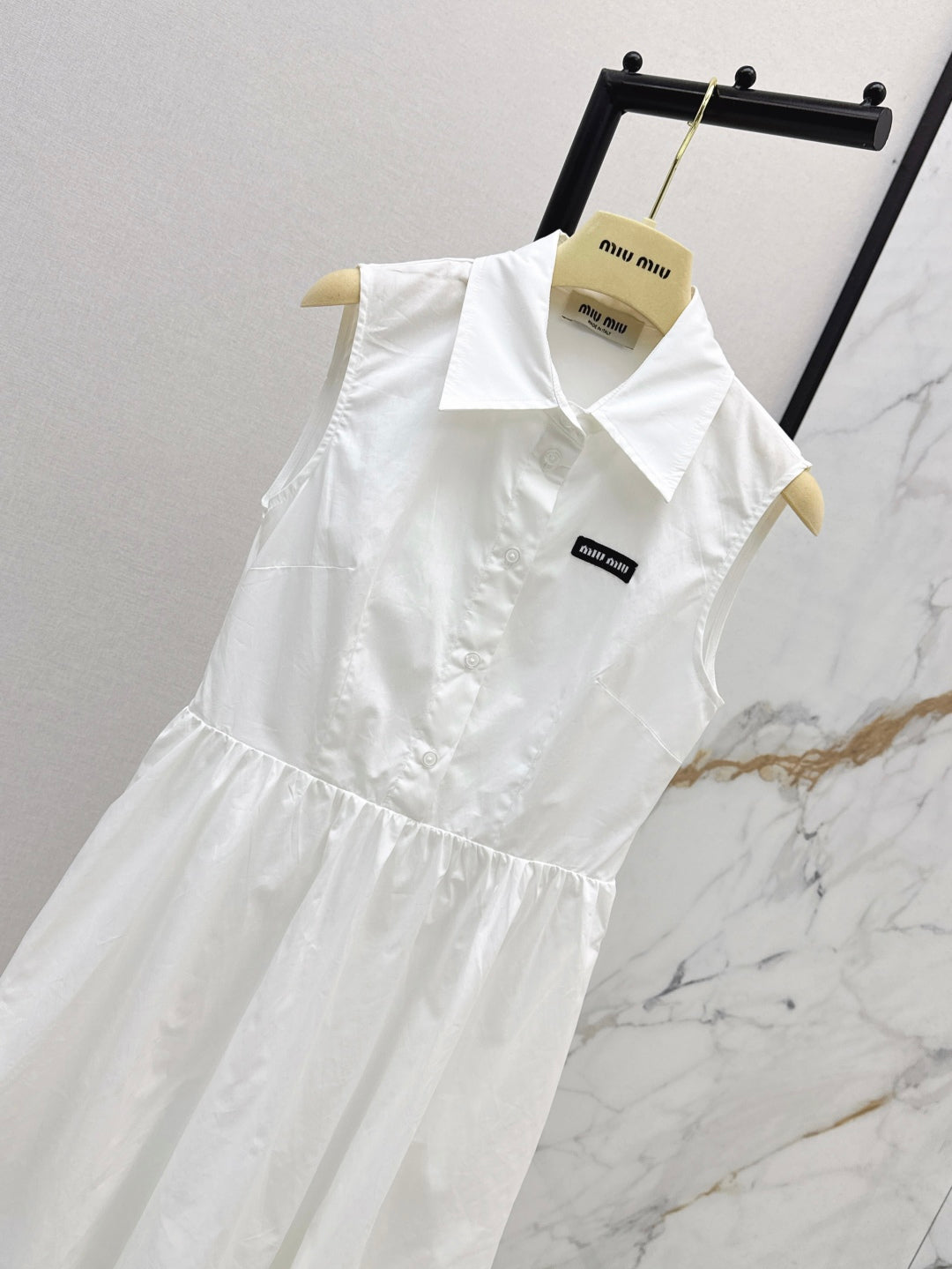 M*u 25ss pleated vest dress