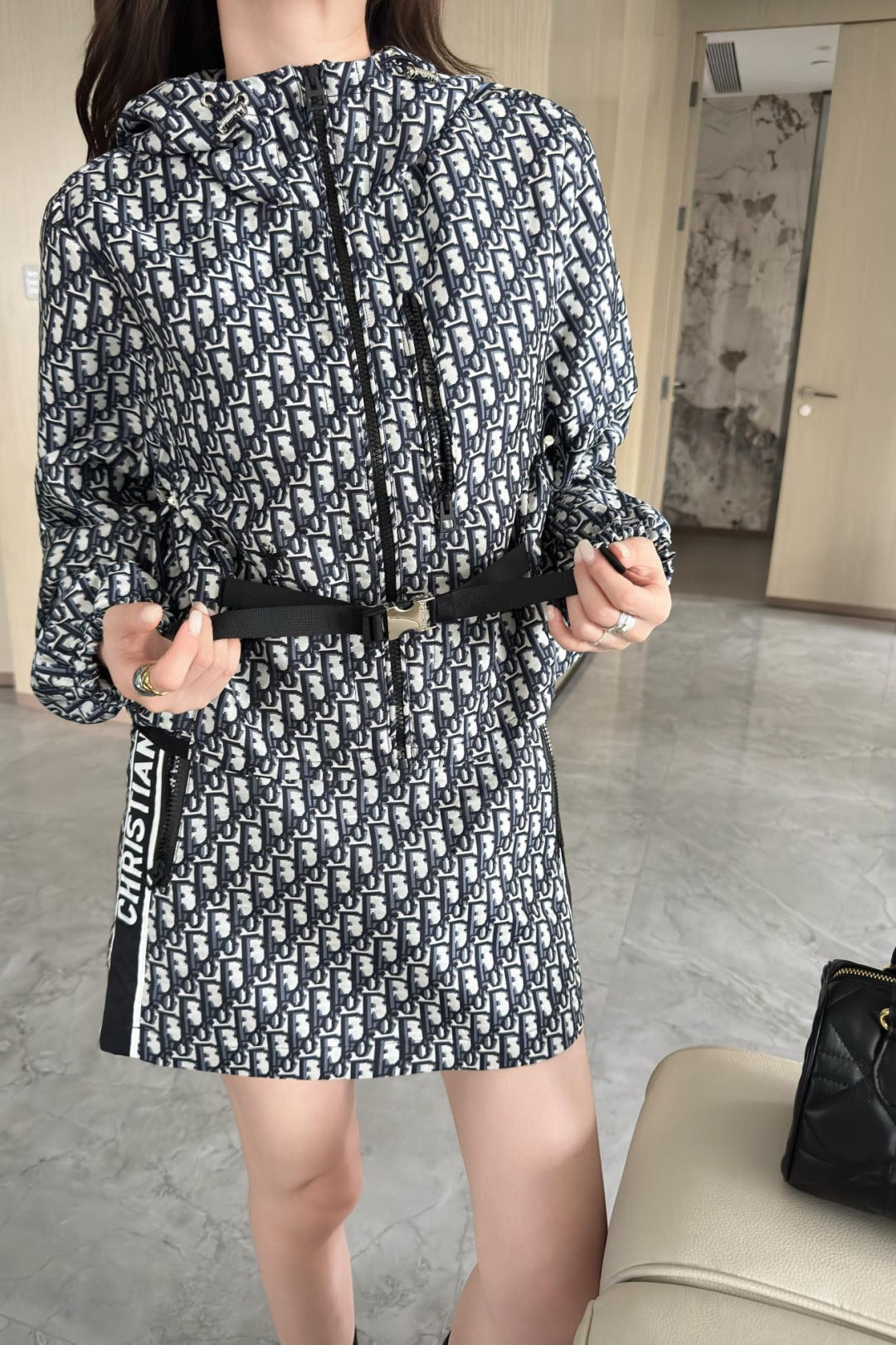 D*r 25ss oblique jacquard jacket