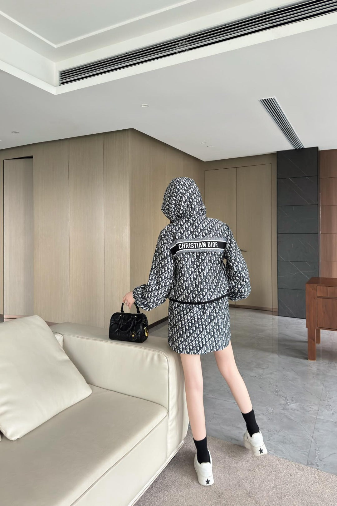 D*r 25ss oblique jacquard jacket