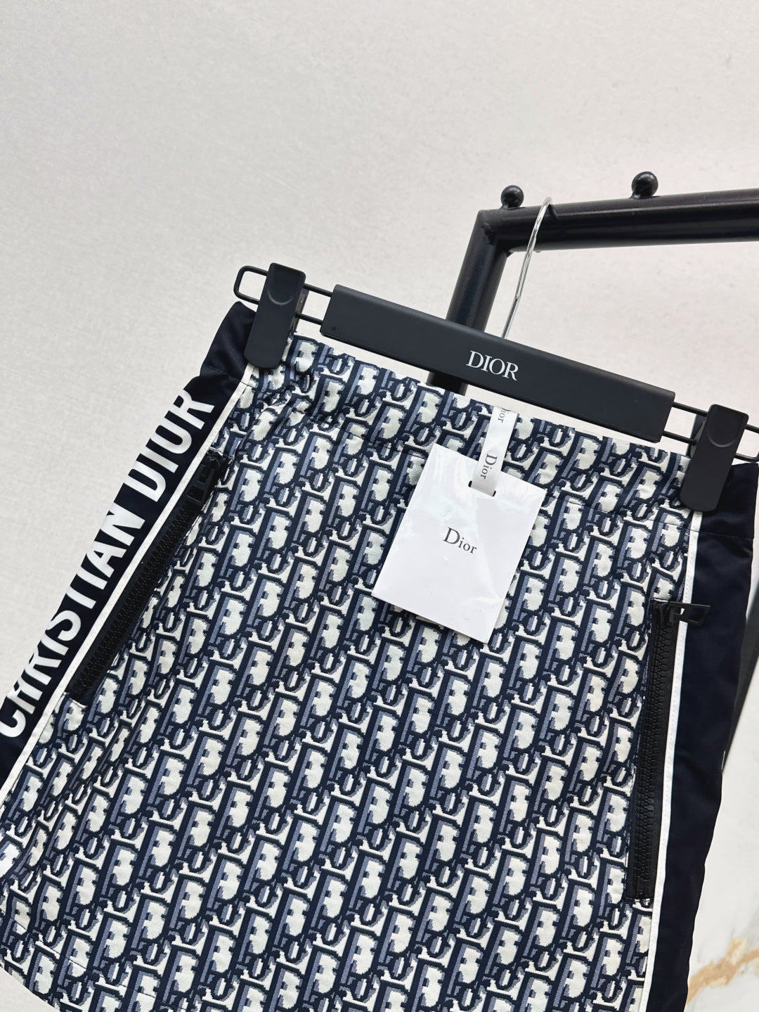 D*r 25ss oblique jacquard miniskirt