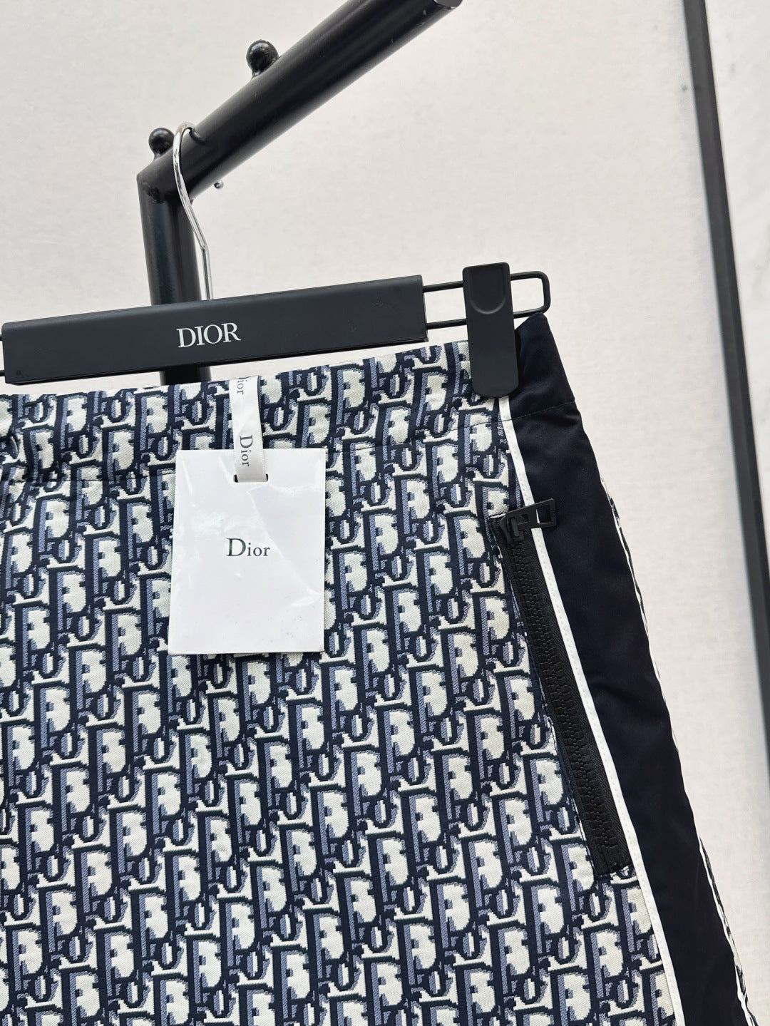 D*r 25ss oblique jacquard miniskirt