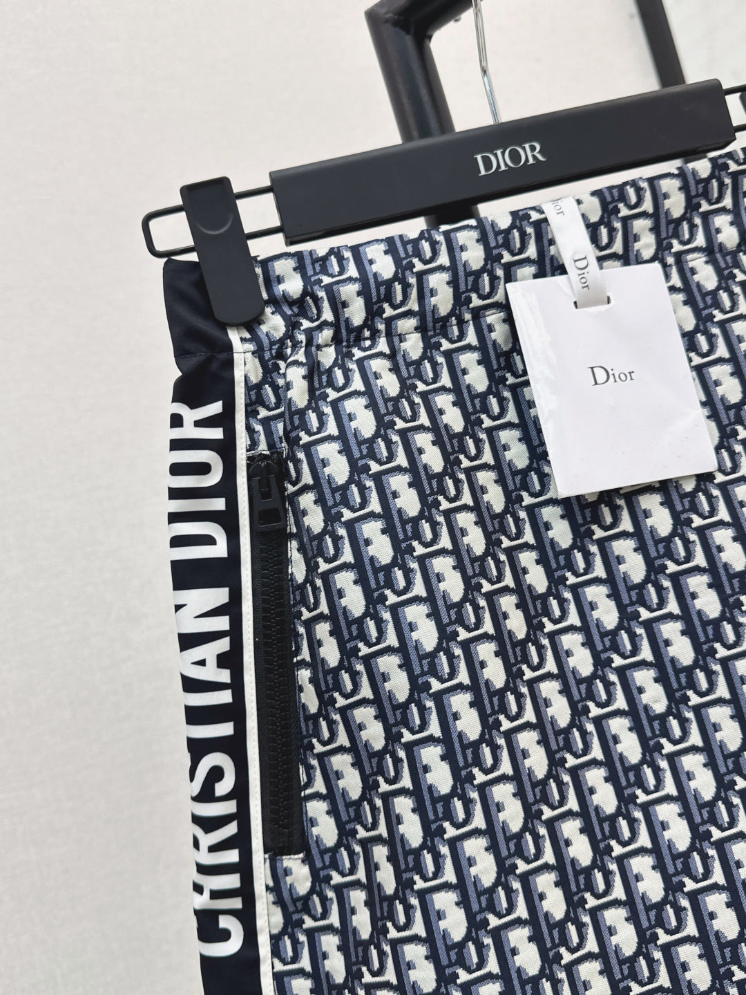 D*r 25ss oblique jacquard miniskirt