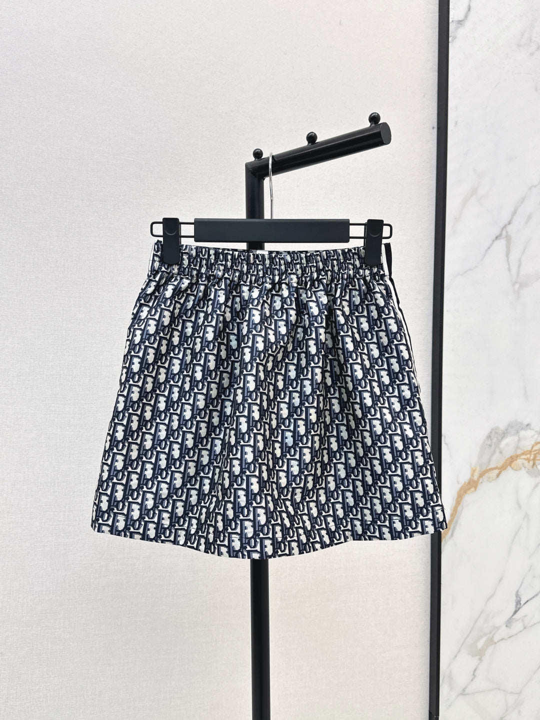 D*r 25ss oblique jacquard miniskirt