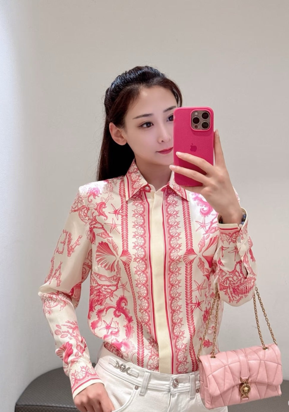 Versa* barocco silk shirt