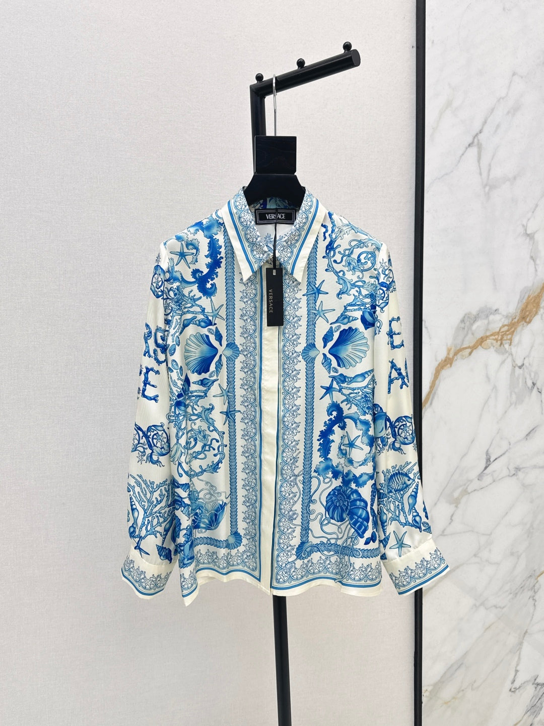 Versa* barocco silk shirt